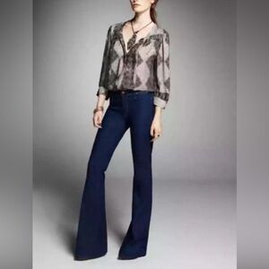 MOTHER Dark Blue Flare Jeans